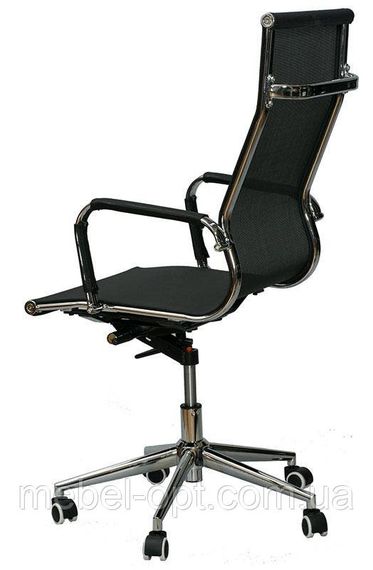 Офісне крісло Solano mеsh black репліка крісла Eames Style HB Ribbed Office Chair EA 119 | Зображення 3