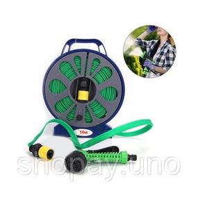 Гнучкий поливальний шланг Garden Hose 10 м • Розтяжний шланг для саду, городу та дачі з універсальним підключенням