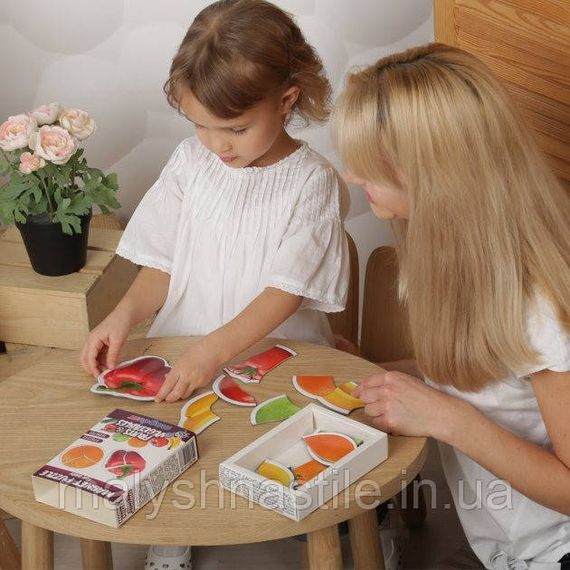 Набір магнітів Magdum Baby puzzle "Фрукти і овочі" ML4031-25 EN | Зображення 3