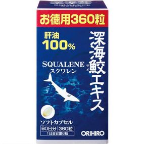Масло из печени акули Orihiro Squalene 300 mg 360 Caps