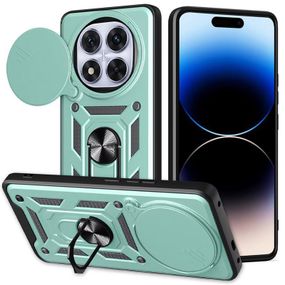 Чохол Ummi Camshield Serge Ring для Xiaomi Redmi Note 14 Pro+ Чорний Зелений