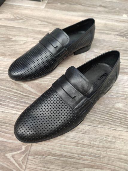 Лофери для чоловіка на літо 45 розмір, чорний колір | Зображення 1