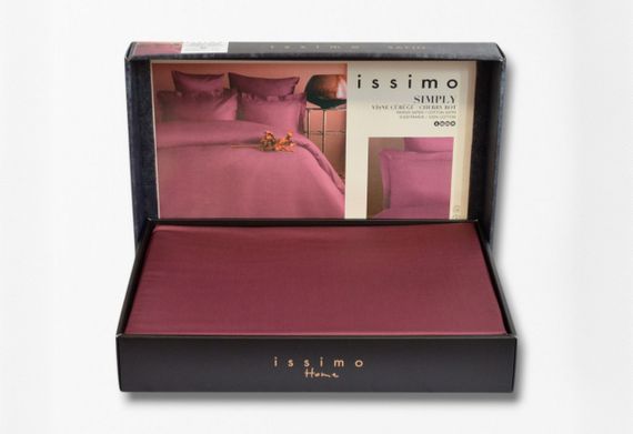 Комплект постільної білизни Issimo Simply Satin 200х220 см Cherry Rot | Зображення 4