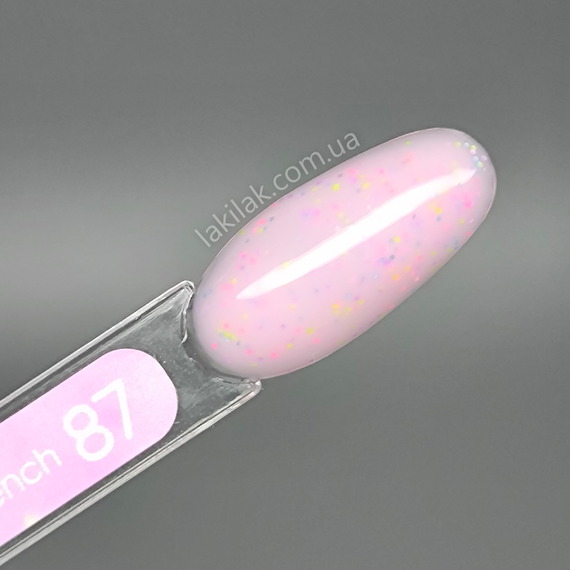База Valeri French Base №87 (молочно-рожева з крошкою) 6мл