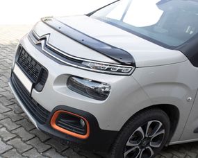 Дефлектор капоту (EuroCap) для Peugeot Partner/Rifter 2019-2024 рр