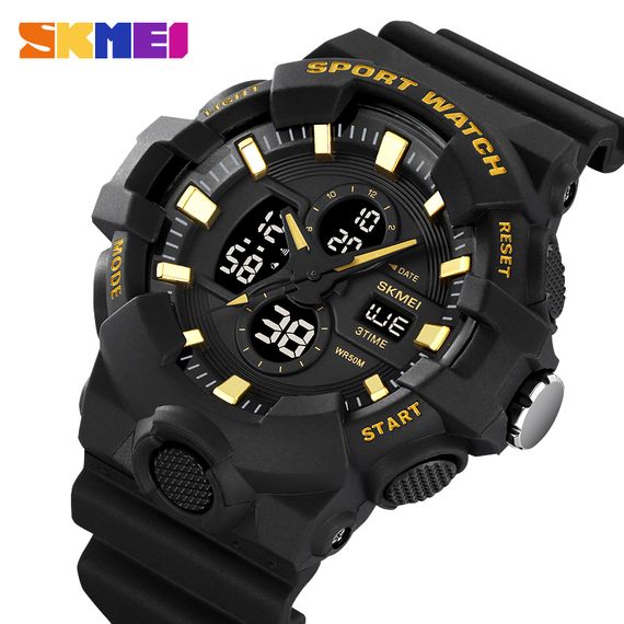 Чоловічий годинник Skmei 2117BKGD Gold | Зображення 1