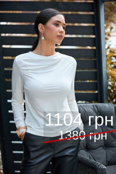 Лонгслів з драпіруванням 3027 | Зображення 8