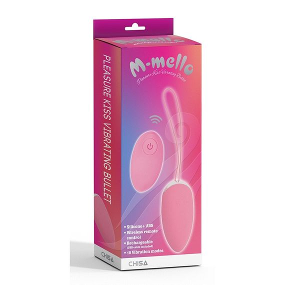 Віброяйце Chisa M-mello, з дистанційним пультом управління, рожеве | Зображення 2
