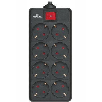 Сетевой фильтр питания REAL-EL RS-8 Protect 5m, black (EL122300024) | Зображення 5