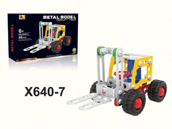 Металевий конструктор "Транспорт", Дитячий конструктор з викруткою та гайковим ключем знижка | Зображення 2