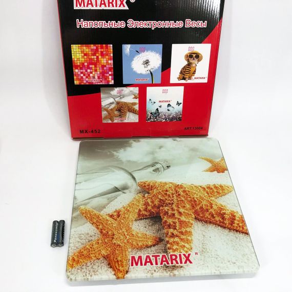 Весы напольные MATARIX MX-452 180 кг, Весы напольные для измерения массы тела, Электронные весы звезды | Зображення 2