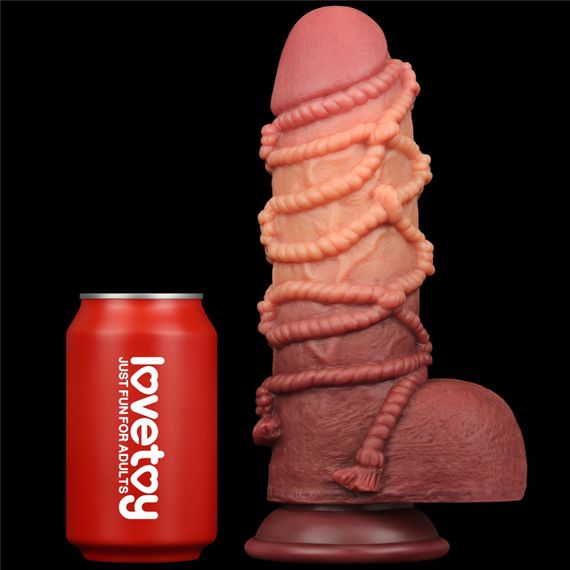 Фалоiмiтатор значного розмiру 9.5''DUAL LAYERED PLATINUM SILICONE Sex Aura | Зображення 4