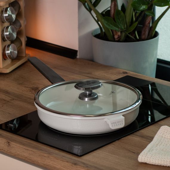 Алюминиевая сковорода 2,7 л с керамическим антипригарным покрытием Ø 26 см белая MGC HP-4-458W | Зображення 5