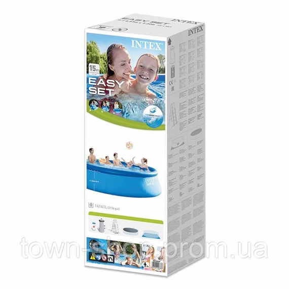 Надувной бассейн семейный Intex 26168 (457х122 см), 14141 л | Зображення 4