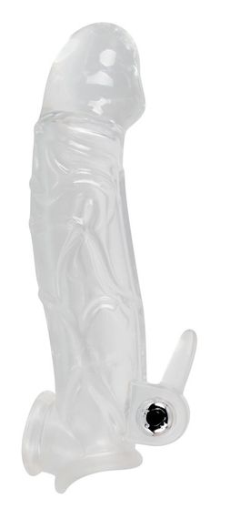 Насадка на член - Chrystal Skin Penis Sleeve Vibro Sex Aura | Зображення 2