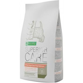 Корм Nature's Protection Superior Care White dogs Grain Free Salmon Adult Small and Mini Breeds сухий з лососем для собак малих порід з білим забарвленням вовни 17 кг