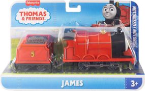 Классический моторизованный поезд Джеймс из юбилейной серии к 80-летию Thomas & Friends Оригинал Fisher-Price