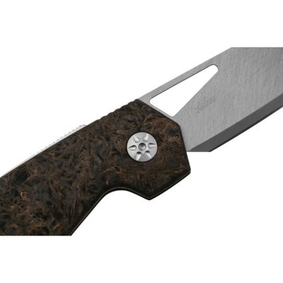 Нож Maserin W1 Tungsteno, карбід вольфрама, fat carbon, чорно-зол (373/WTG) | Зображення 5