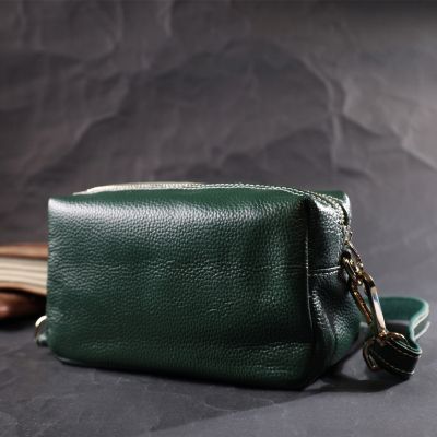 Сумка Vintage З натуральної шкіри Зелена (22277) | Зображення 9