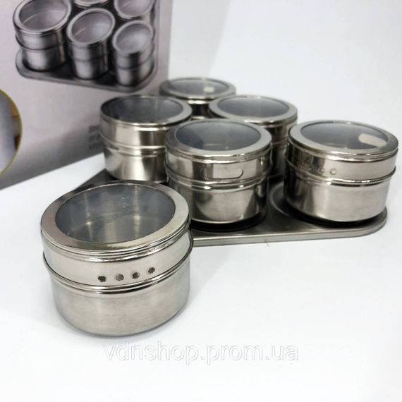 Набір баночок для спецій спецівник MAG-745, Органайзер для зберігання спецій на кухні KU-21 | Зображення 3