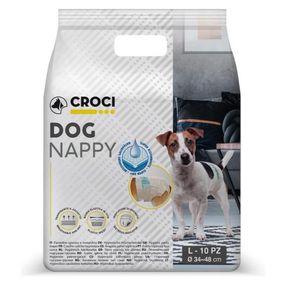 Підгузки для собак 34-48 см Croci Dog nappy L (10 шт/уп)