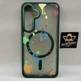 Чехол Wlons Unicorn противоударный PC+TPU для Samsung Galaxy S24 / S25 MagSafe Матовый Зеленый