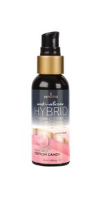 Смазка водно-силиконовая Sensuva Hybrid Cotton Candy (57 мл) без сахара, можно для оральных ласк