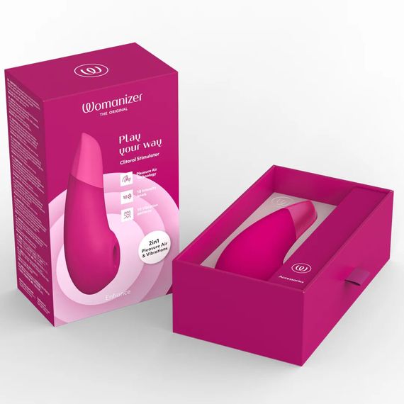 Вакуумний кліторальний стимулятор Womanizer Enhance Pink | Зображення 8