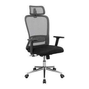 Крісло Експерт Хром M-2 (Anyfix) Сітка сіра