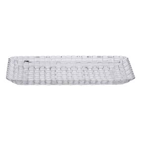 Блюдо для закусок стеклянное 25*12,5*1,5 см прямоугольное HP-YH-33