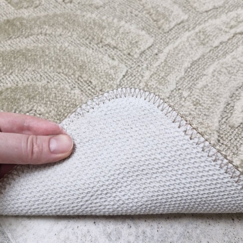 АКЦІЯ Набір килимків для ванної 2шт 40*50см+50*80см Рамка Econom бежевий + Фіранка PEVA Дариана | Зображення 4