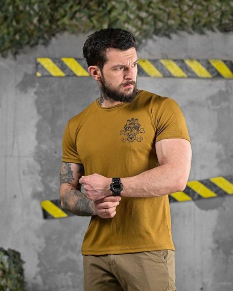 Тактическая потоотводящая футболка  skull coyot ДЛ6503 | Зображення 1