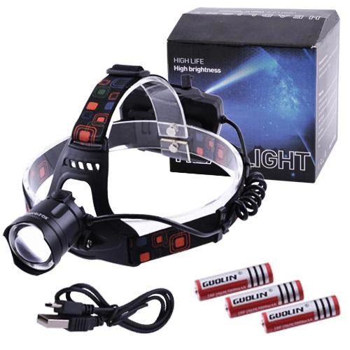 Фонарь налобный X-Balong XQ-218-HP50 аккумуляторный LED zoom с функцией Power Bank 3 JE-241 режима работы | Зображення 2