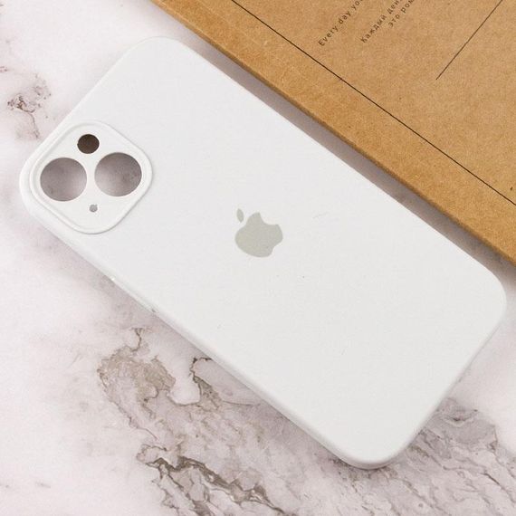 Чехол Silicone Case Full Camera Protective (AA) для Apple iPhone 15 Plus (6.7") Белый / White | Зображення 3