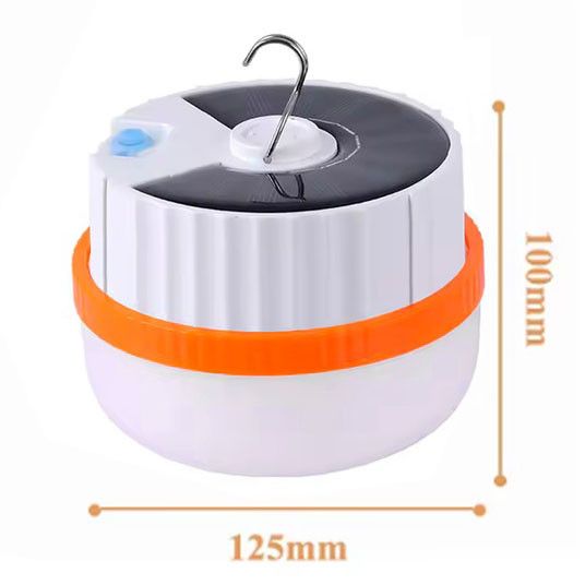 Светодиодный фонарь кемпинг на солнечной батарее T2-SMD, АКБ Li-Ion, ЗУ Тype-C OR-89 | Зображення 2