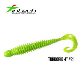 Силиконовая приманка, Съедобный силикон Intech Интеч Turborib 4"5 шт #21