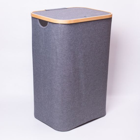 Кошик для білизни з кришкою 40×30×60 (см) м'який 70 (л) HP-41-16 | Зображення 1