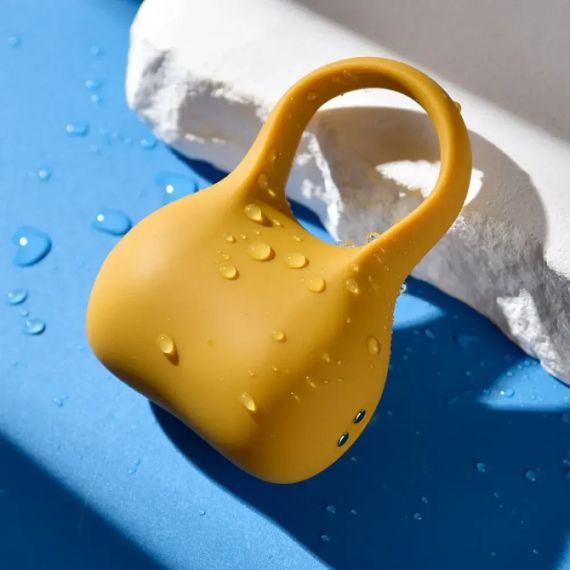 Ерекційне віброкільце Sweet Em Silky Ring з пультом, жовте, 7,6 х 5,7 см sexstyle | Зображення 7