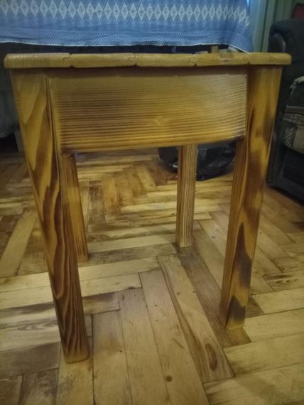 Табурет із дерева.350"350"470 | Зображення 1