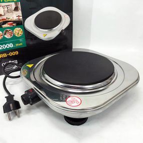 Плита домашня Rainberg RB-009, Електроплита 1 комфорка, Електроплита 1 комфорка, Електроплита JQ-222 для дачі