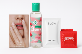 COMBO набір - Oral Night (Bijoux Oral + 3Some + Durex Sensitivo) M