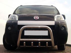 Кенгурятник QT006 (нерж) для Peugeot Bipper 2008-2024 гг