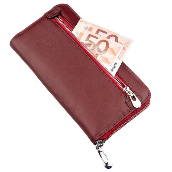 Универсальный женский клатч на молнии ST Leather 18865 Красный | Зображення 4