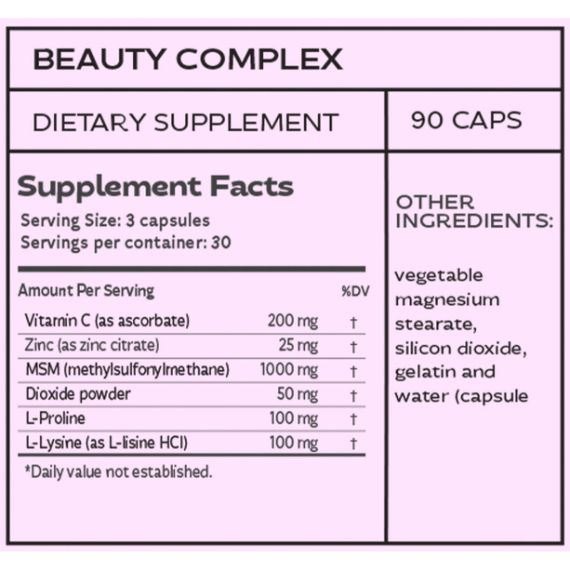 Комплекс для кожи, волос, ногтей LOK Nutrition My Beauty 90 Caps | Зображення 1