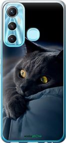Чохол на Infinix Hot 11 Димчастий кіт "825u-2762-2448"