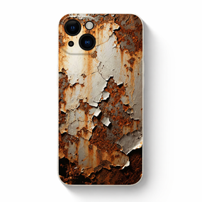 Чехол для iPhone 14 Pro Max «RUST STYLE» — Противоударный бампер с реалистичным принтом ржавчины