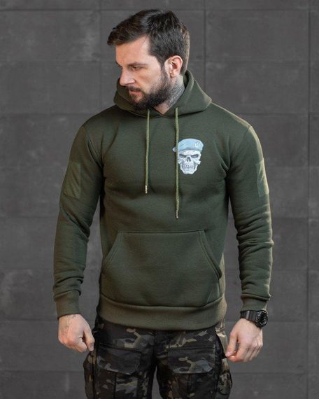 Худи CELEO на флисе  Вірний завжди олива ВТ7991 | Зображення 1