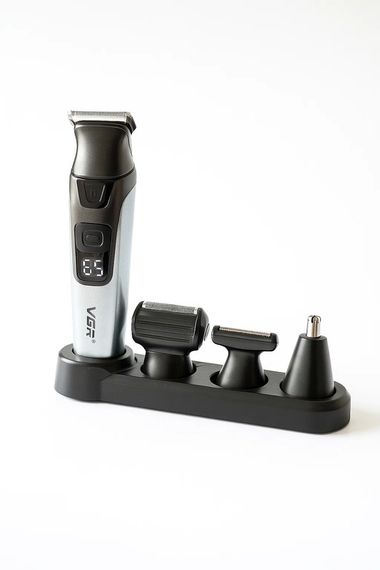 Набір для стрижки VGR 4 в 1 V-634 SILVER з LED Display та 4 насадками (47861-V-634_706) | Зображення 2