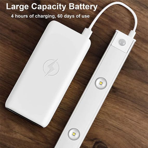 Сенсорний світильник LED з датчиком руху MZ-L1602 (40*10*400mm) White | Зображення 3