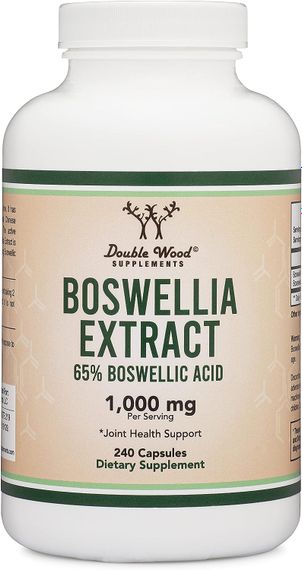 Босвелія Double Wood Boswellia 1000 mg (65% босвеллієвої кислоти), 240 capsules